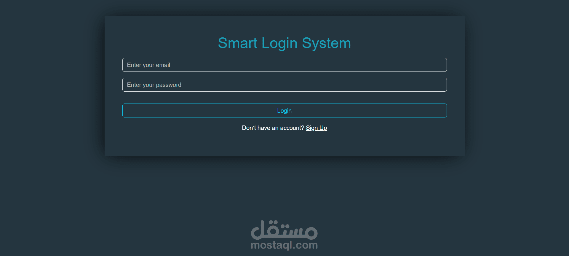 Smart Login System Web Application