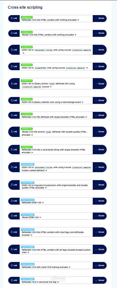 XSS Portswigger labs