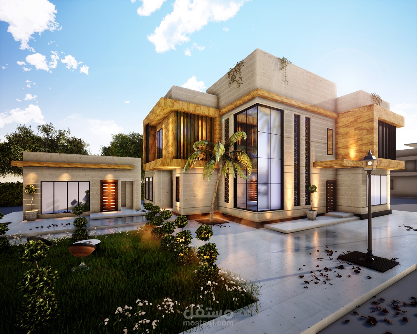 Exterior villa design