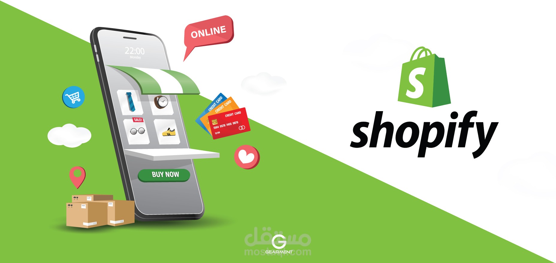 اضافة 100منتج على منصة Shopify