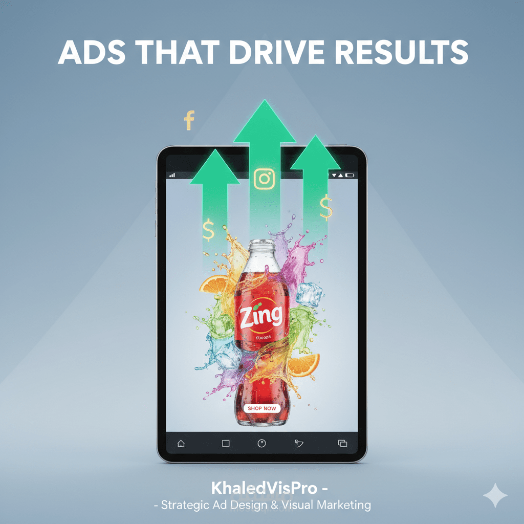 تصميم إعلانات سوشيال ميديا ومنتجات تحقق مبيعات (High-Converting Ads)