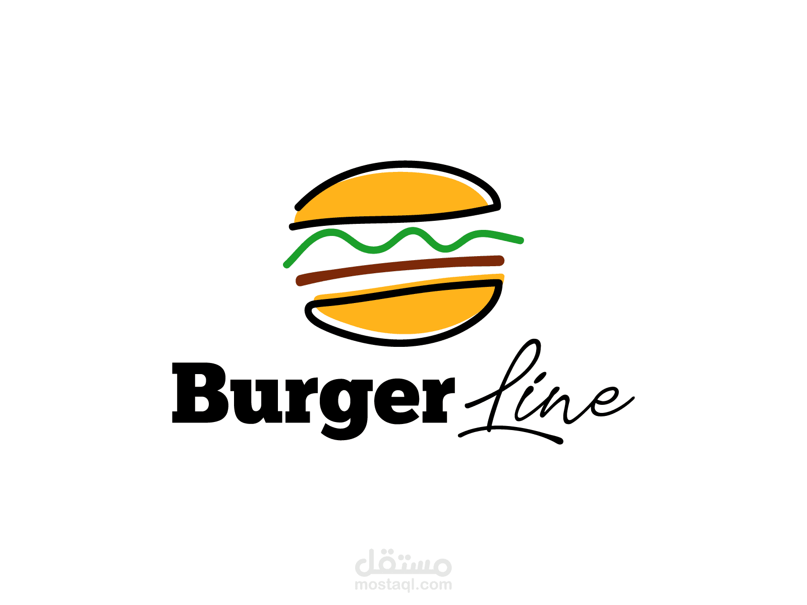 صميم شعار متحرك لمطعم برجر | Burger Animated Logo