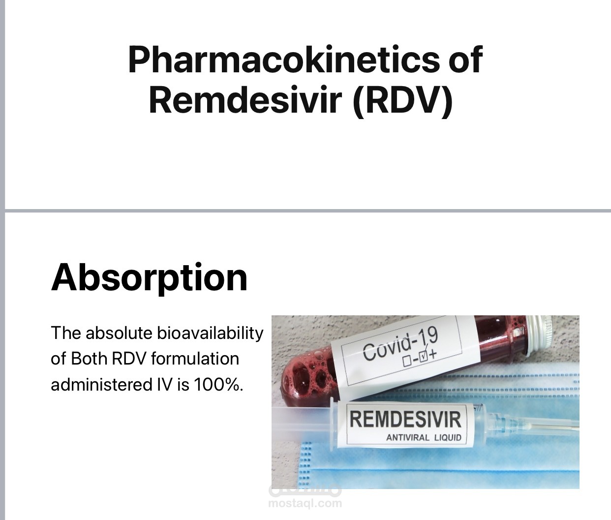 Pharmacokinetics of Remdesivir