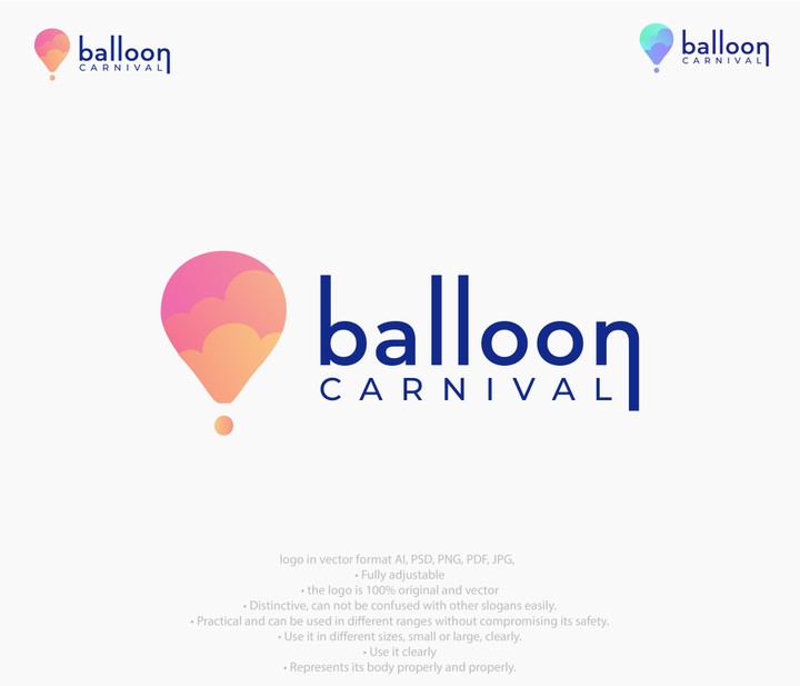 تصميم شعار ballon carnival