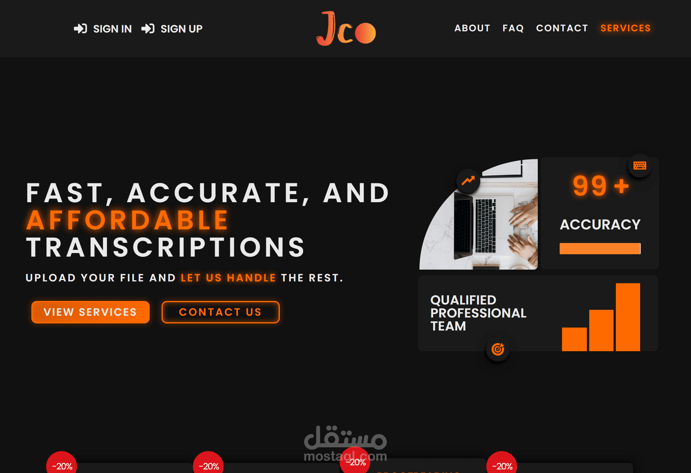 موقع Journeyco | متخصص في بيع خدمات الترجمة والتفريغ الصوتي