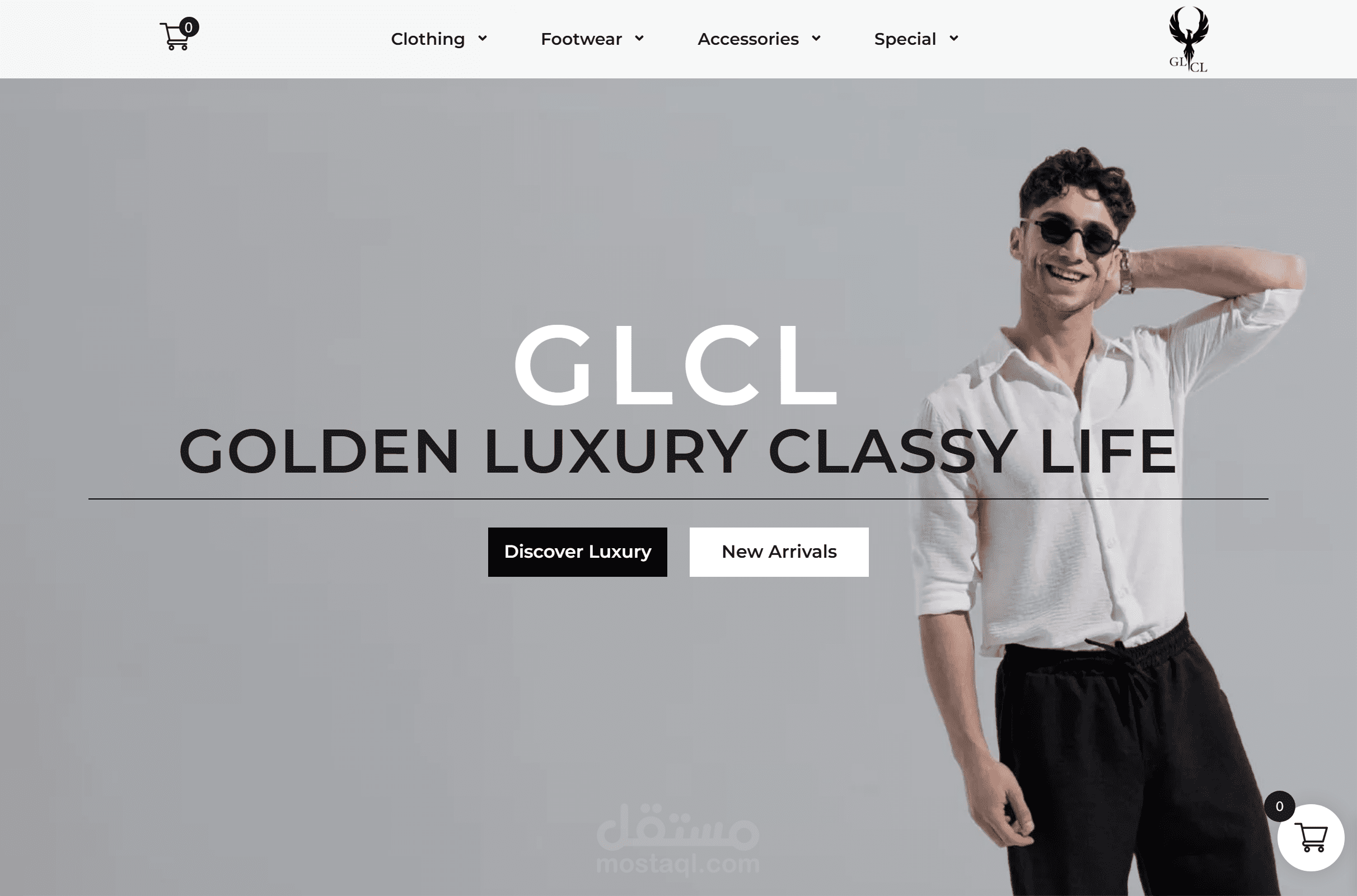 موقع GLCL | متجر إلكتروني متخصص في بيع الملابس الرجالي
