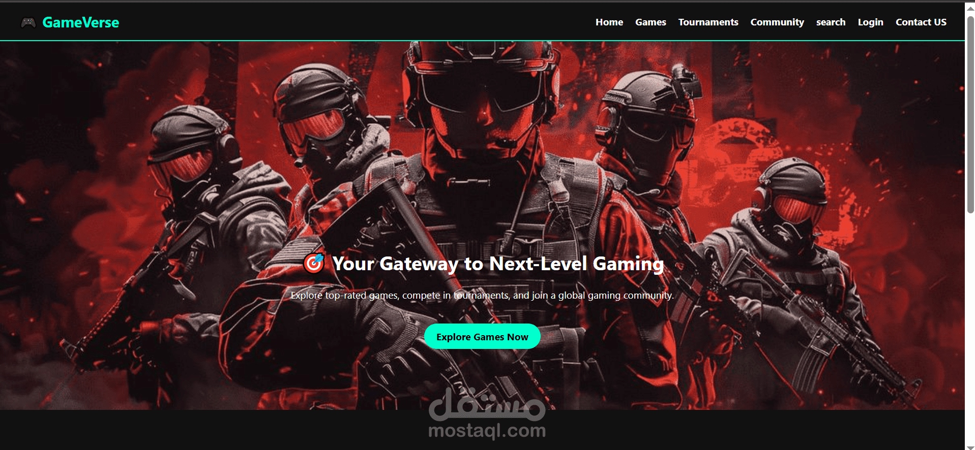 تصميم وبرمجة منصة ألعاب إلكترونية تفاعلية Online Gaming Platorm