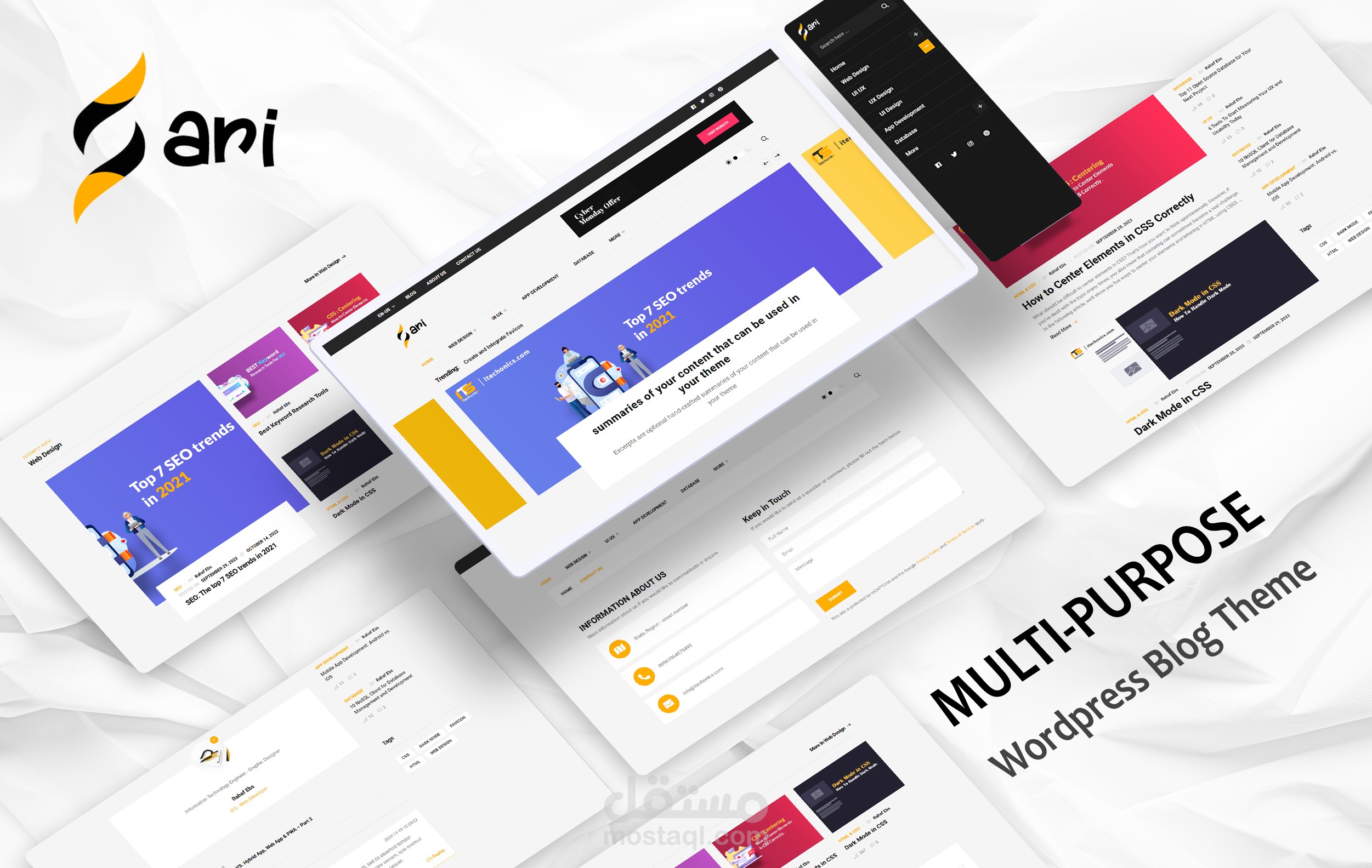 SARI - Responsive Multipurpose WordPress Blog Themes