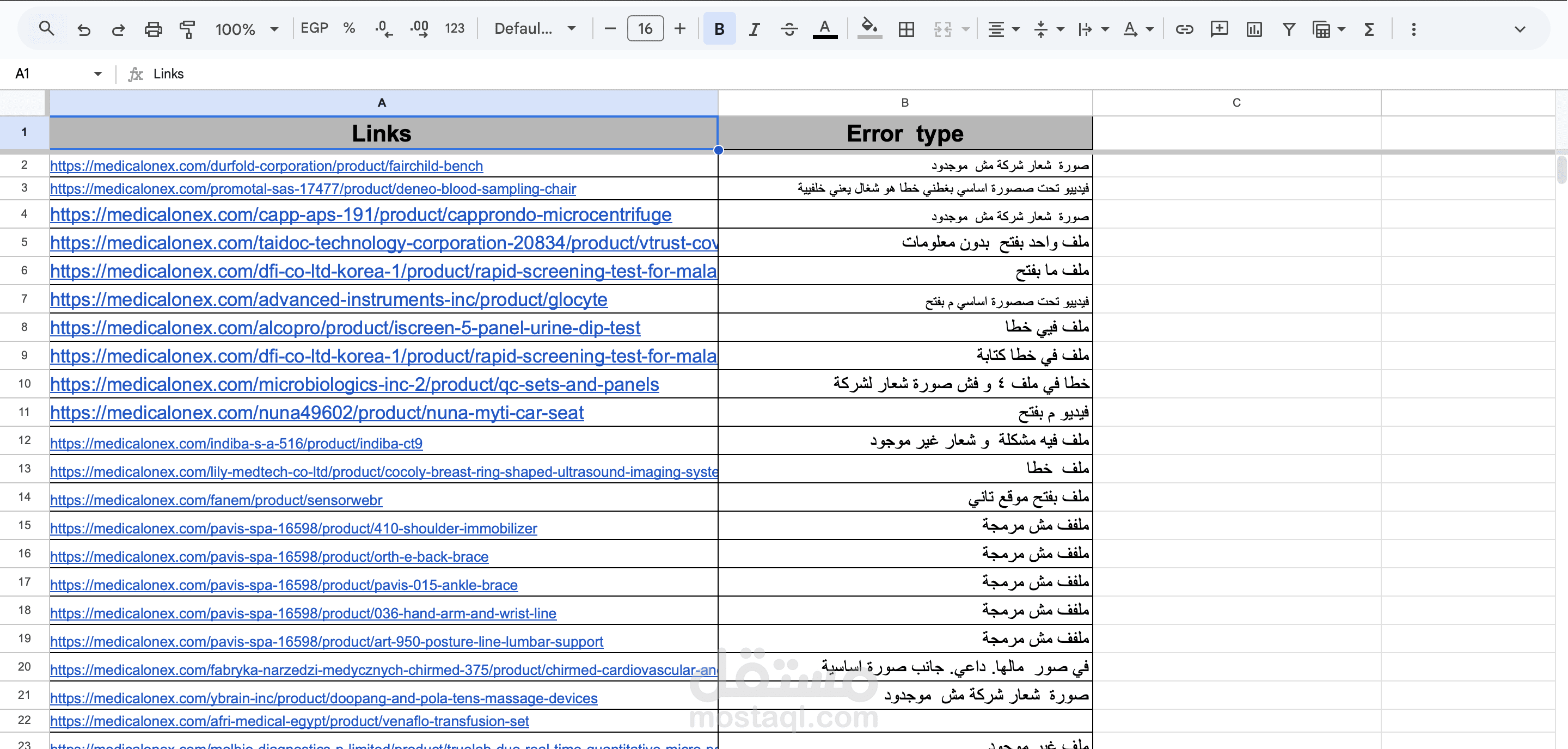 ترتيب جدوال لينكد للشركة