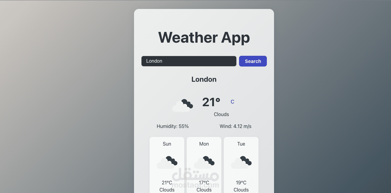 weather application