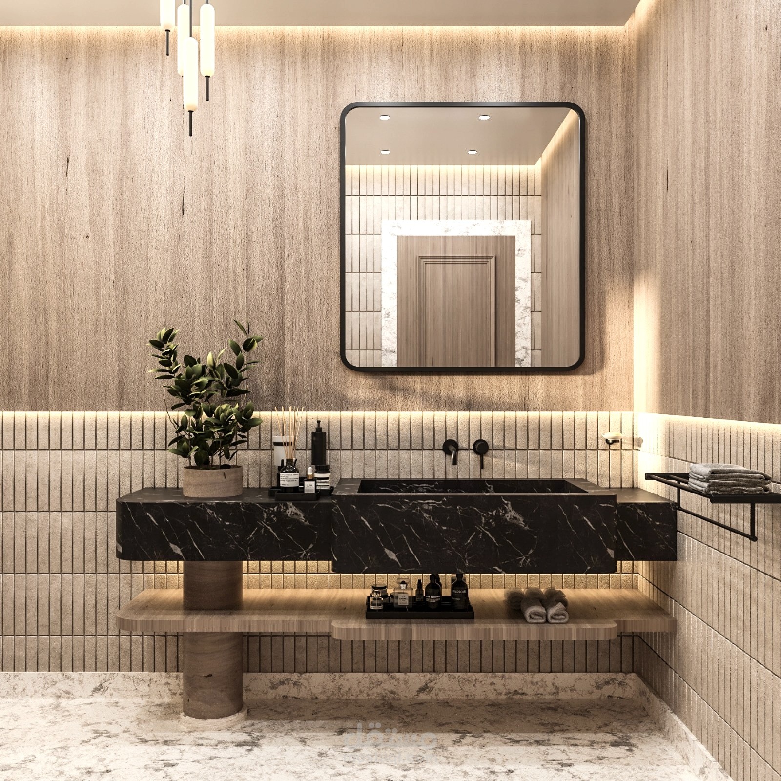 Contemporary Design in Wood and Marble