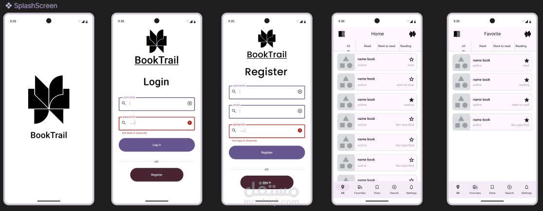 BookTrail App