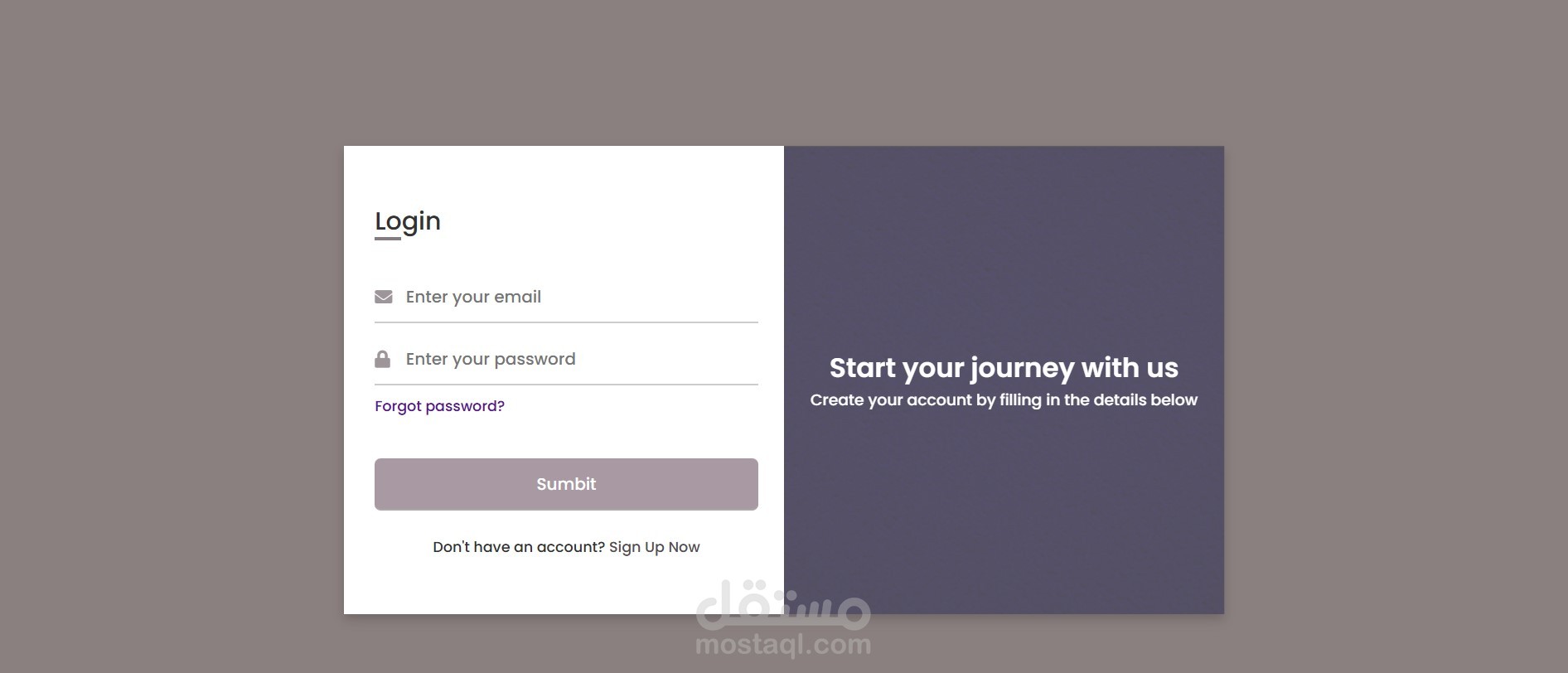 Responsive Login and Registration Form (HTML & CSS)