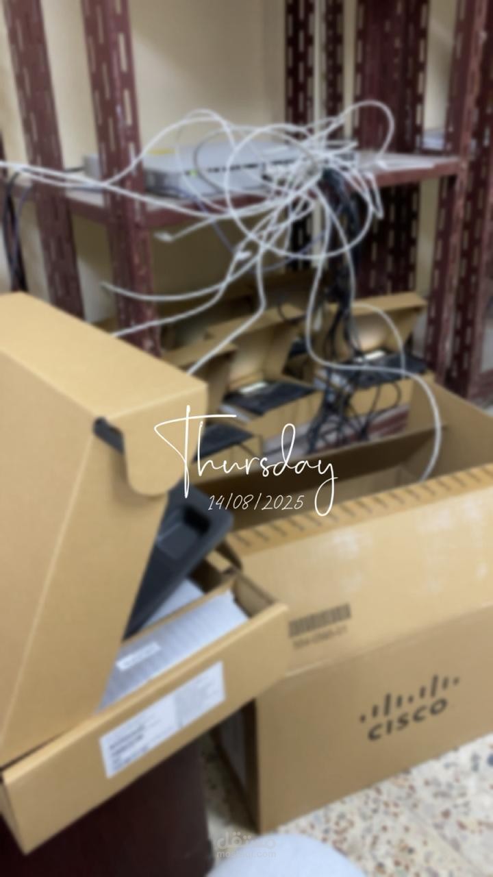 قمت بعمل configuration لاجهزة هواتف cisco