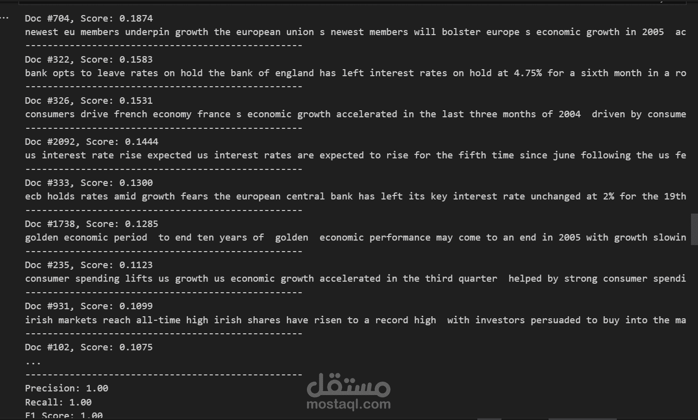 News Articles Retrieval System