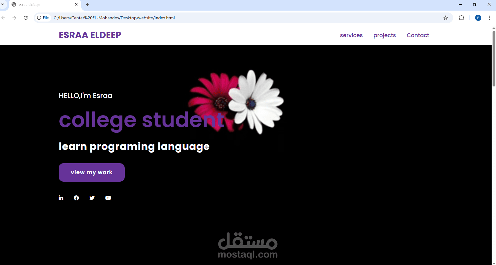 my website