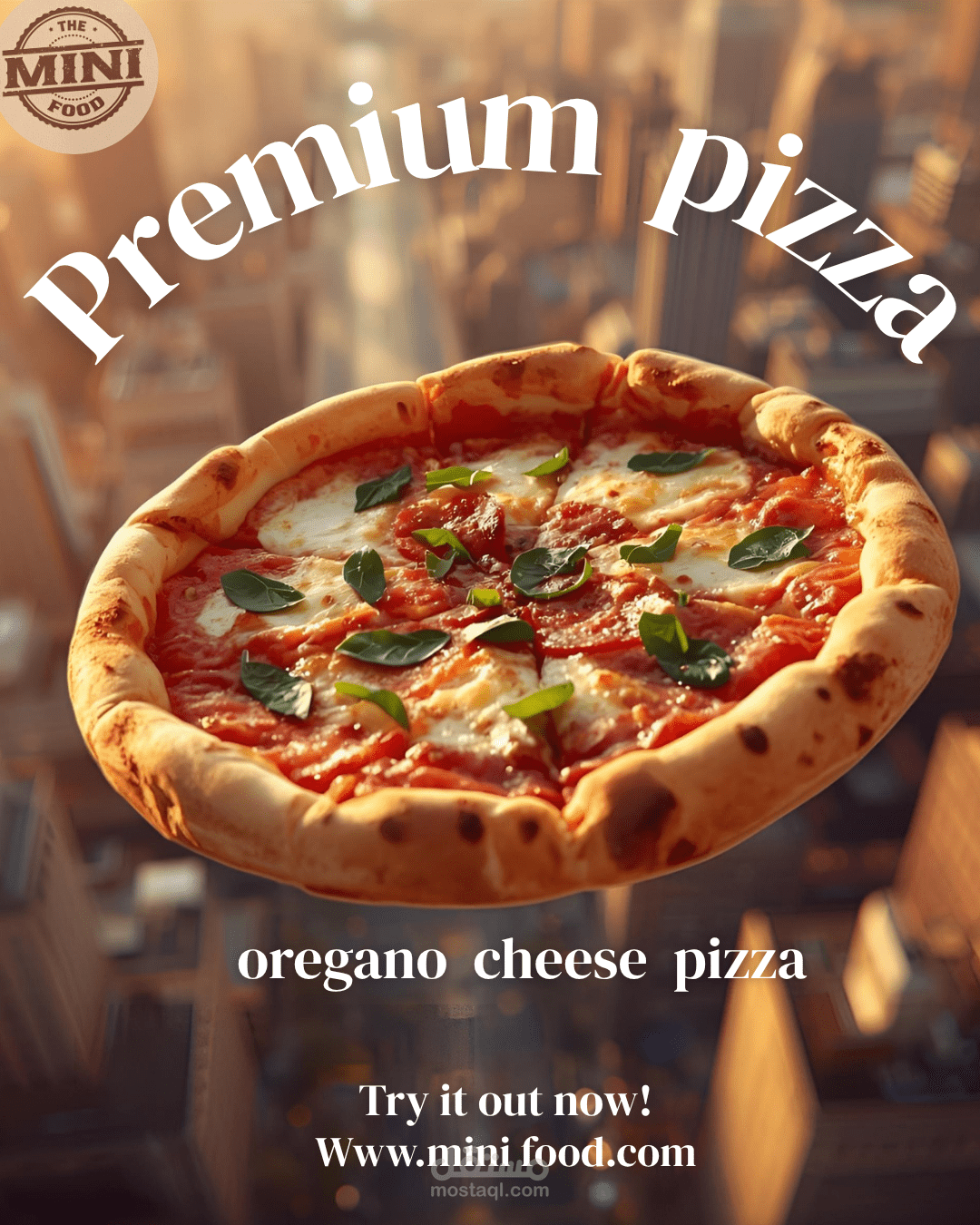 إعلان سوشيال ميديا لبيتزا فاخرة | Mini Food – Premium Pizza Ad