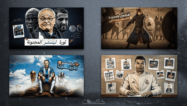 تصميم صور مصغّرة احترافية لليوتيوب - Design thumbnails for YouTube