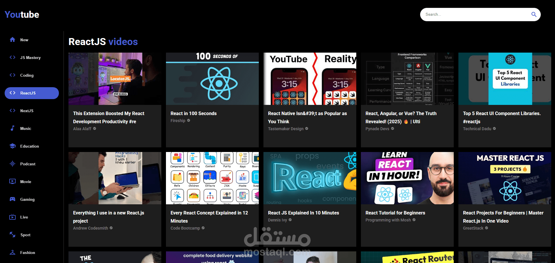 YoutTube Clone