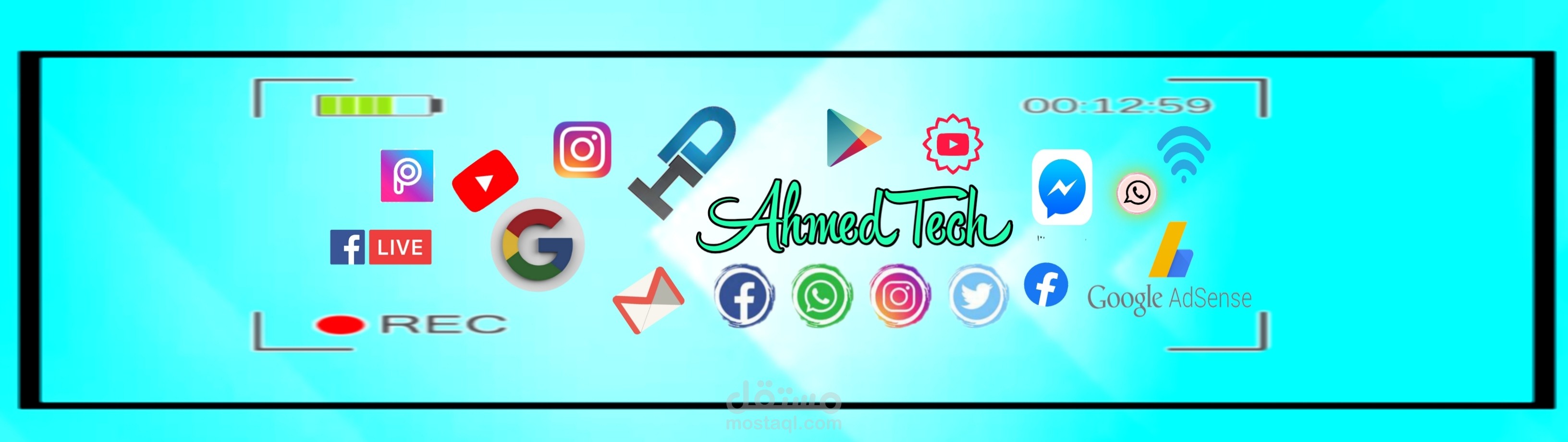 بنرات احترافية لقنوات يوتيوب