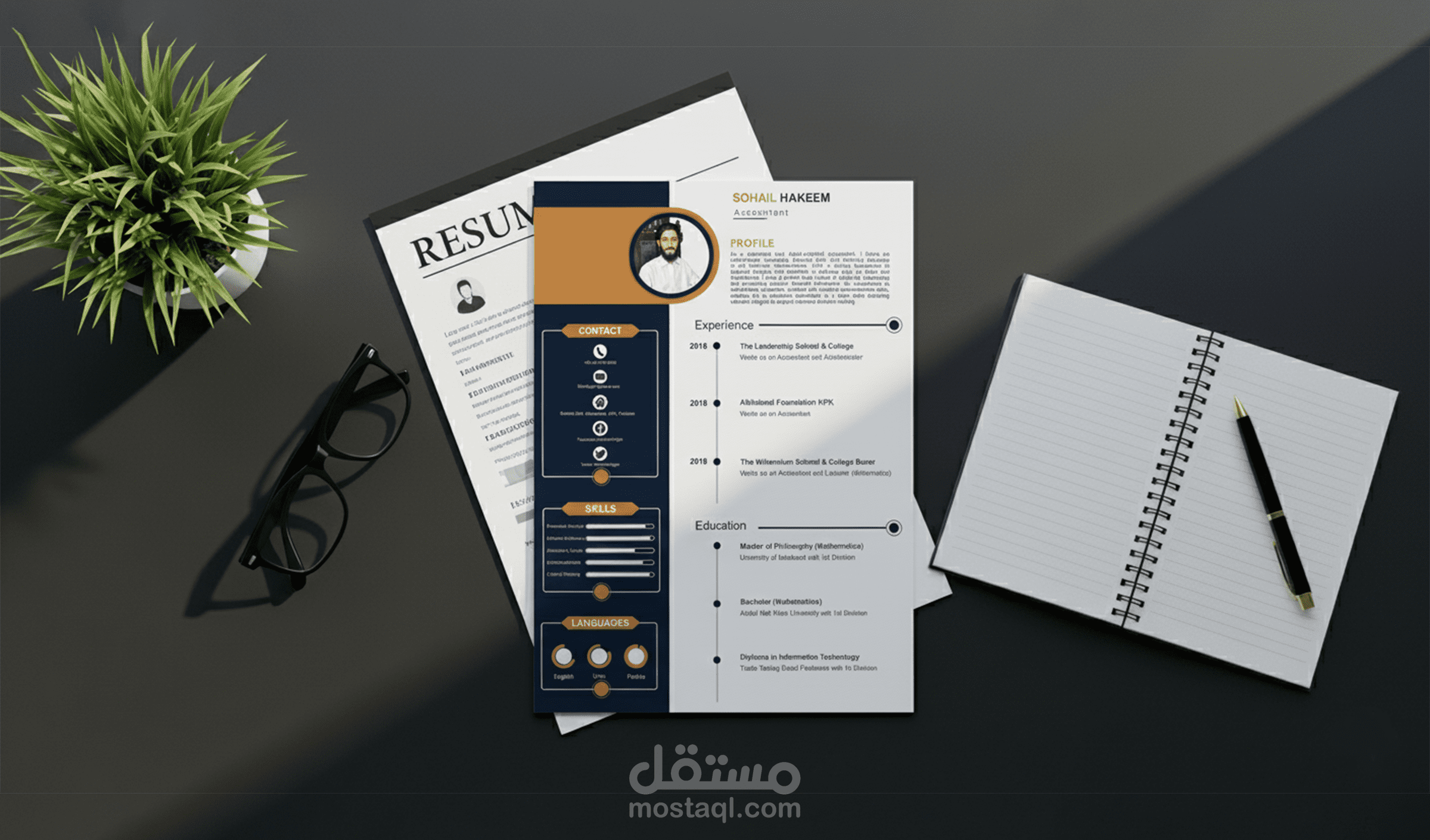 تصميم سيرة ذاتية احترافية cv وفقا لنظام ATS