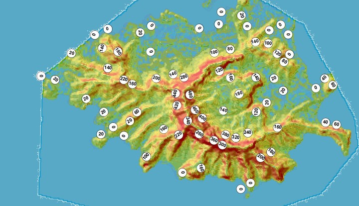 عمل خريطة ارتفاعات لمدينة عدن