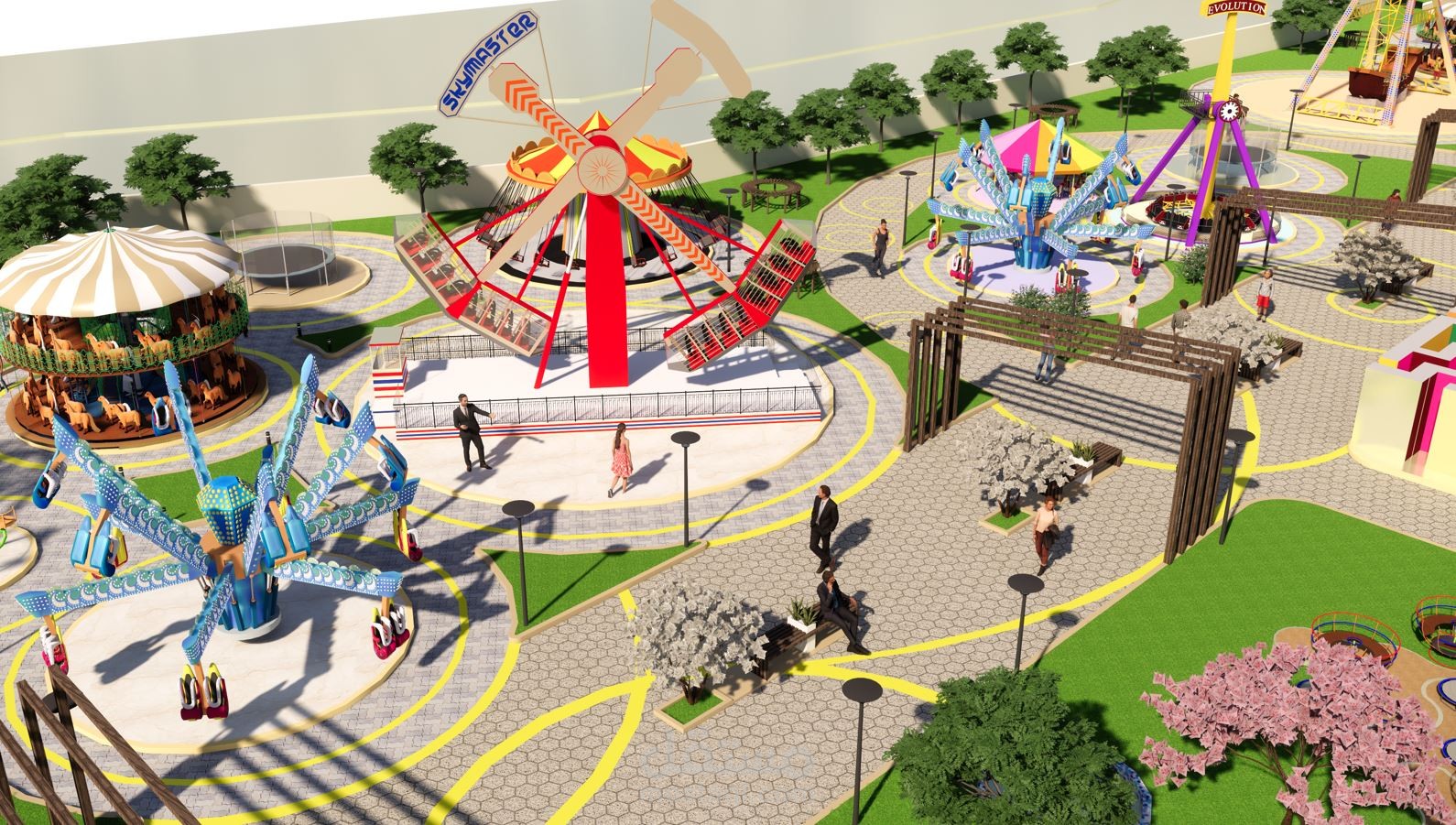 مشروع تهيئة مدينة ملاهي – Aménagement d’un parc de loisirs