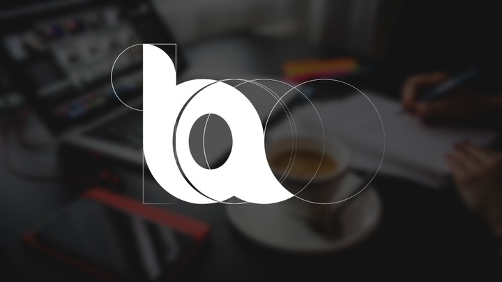 B-A letter logo