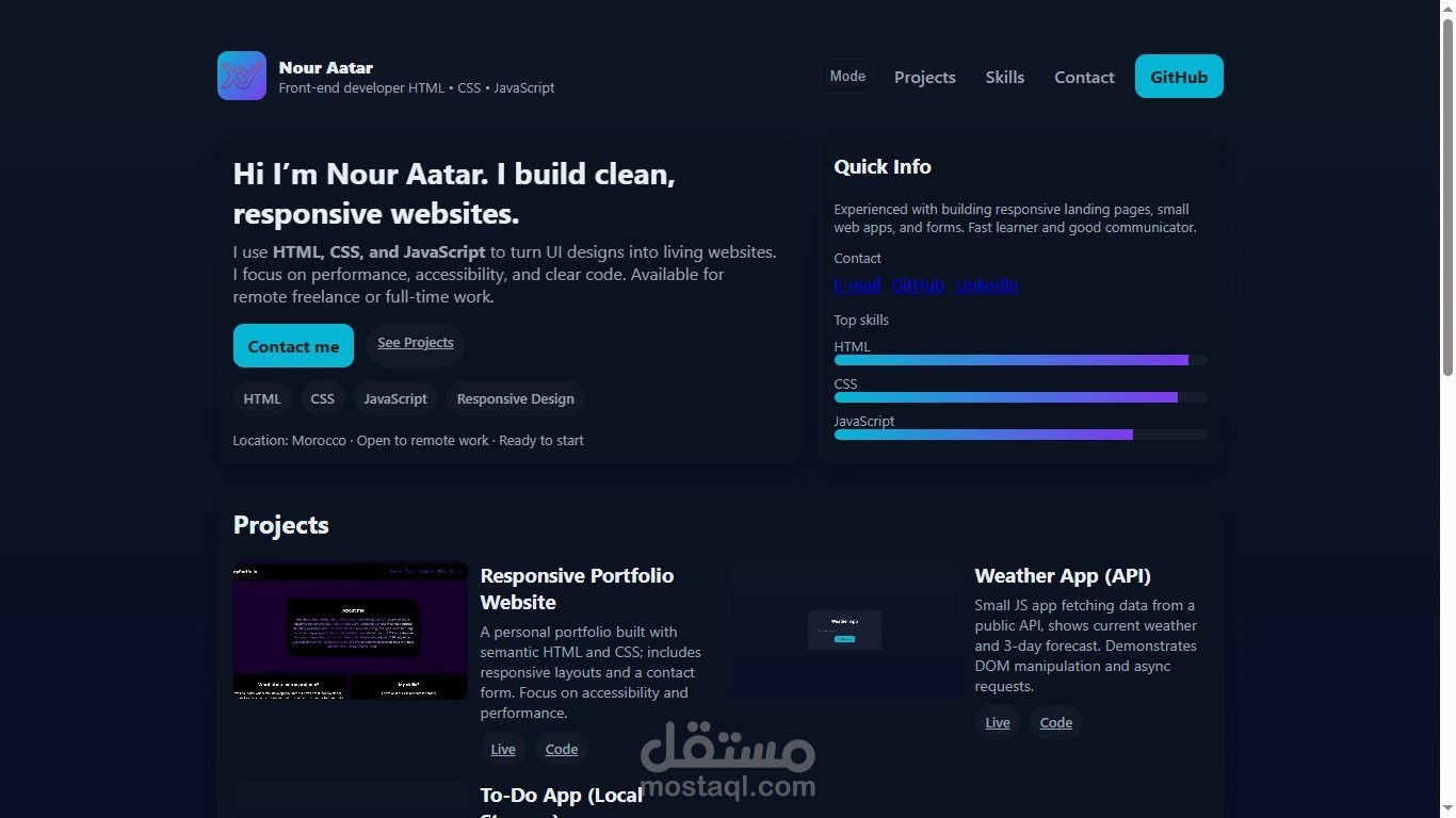 Portfolio Website