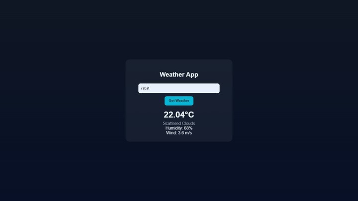Weather App (API)