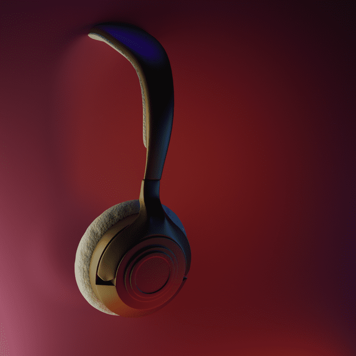 3D Realistic headphone modeling