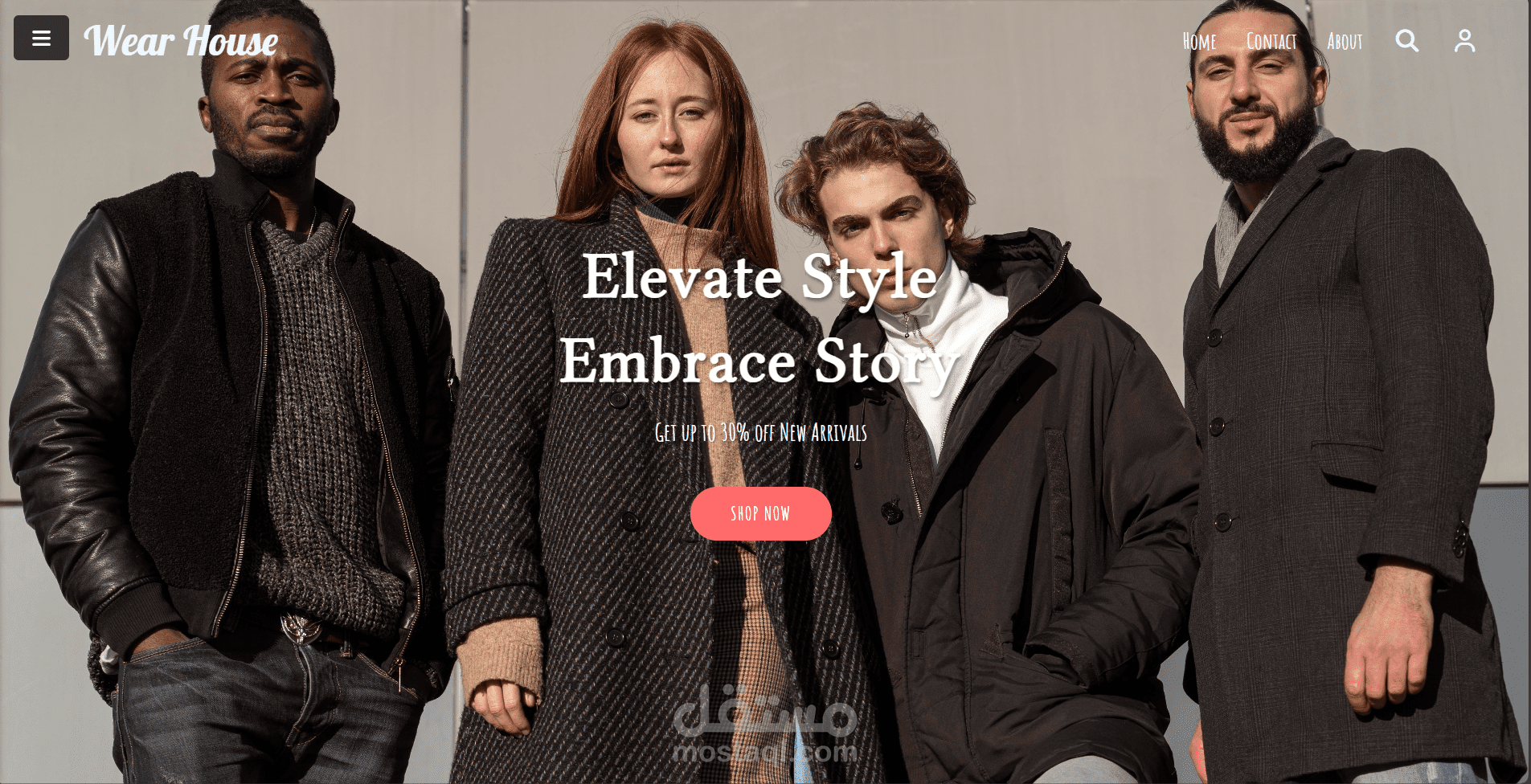 clothing page