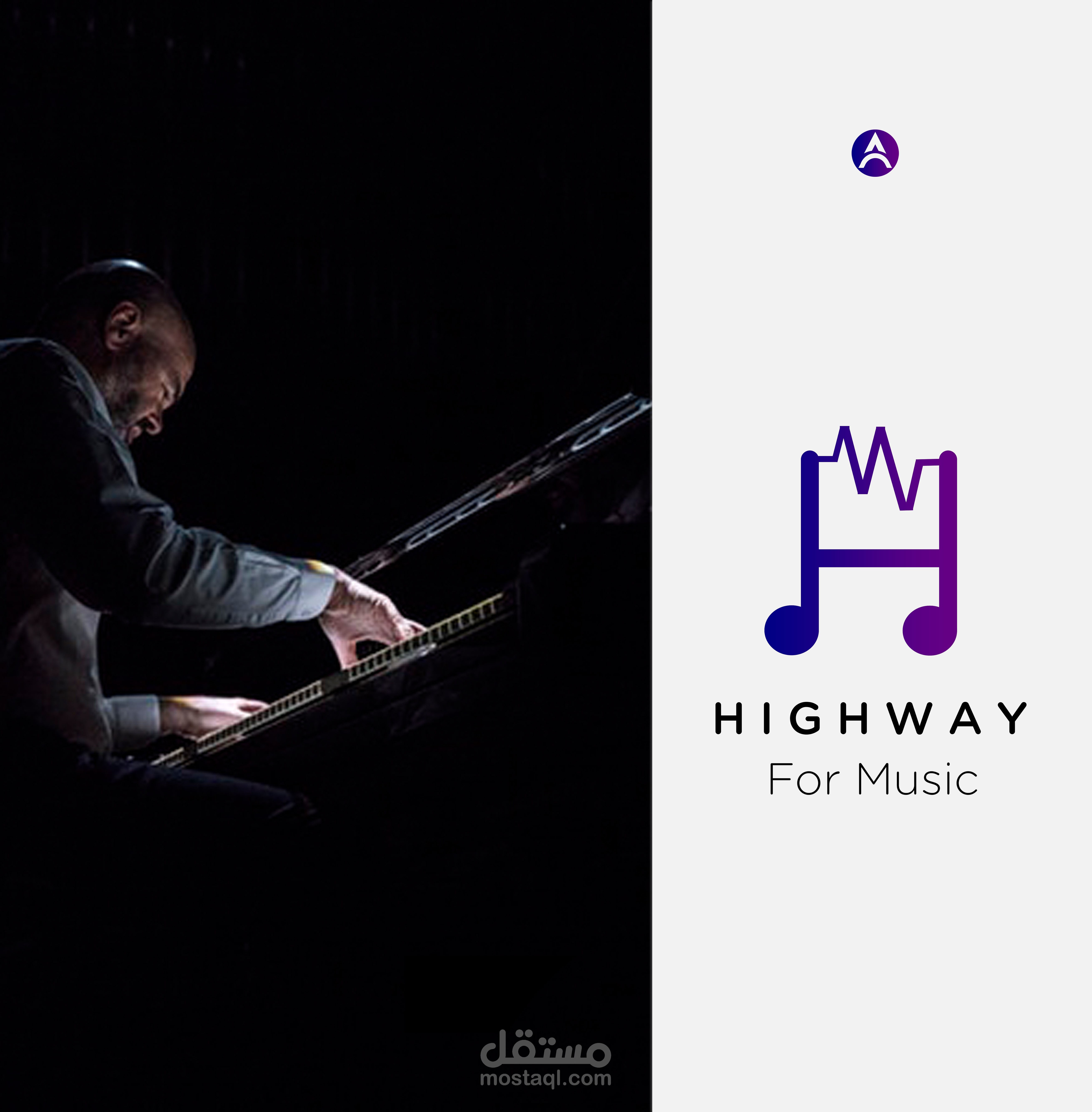 LOGO and Ui/UX for Music app /// HighWay For music