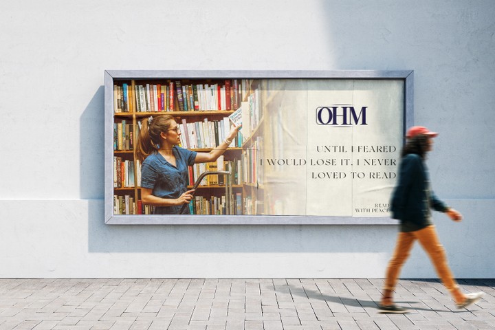 OHM Book Shop Logo Design