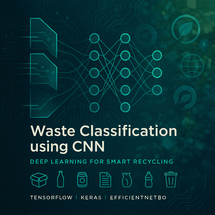 Waste Classification CNN - تصنيف النفايات باستخدام الشبكات العصبية الالتفافية