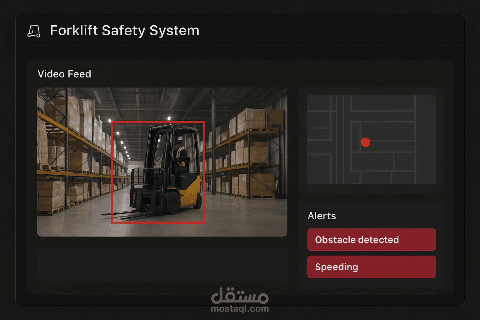 نظام حماية ذكي للرافعات الشوكية باستخدام computer vision (cv) لتقليل الحوادث