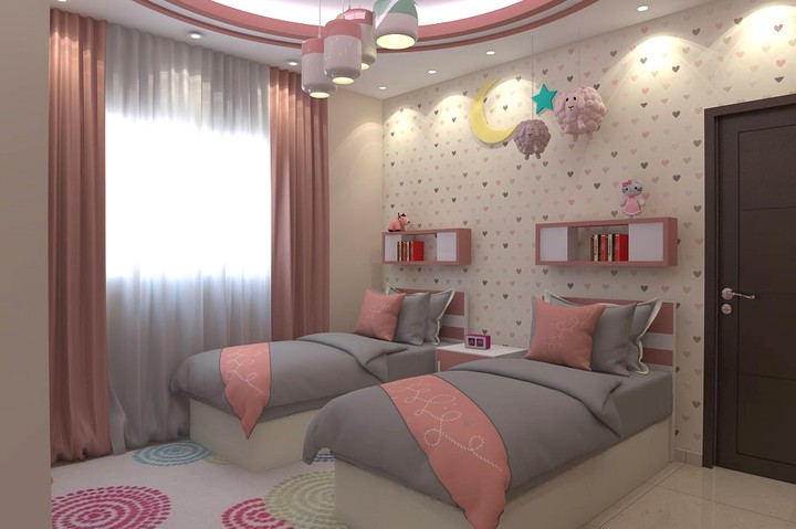 Girl bedroom interior design
