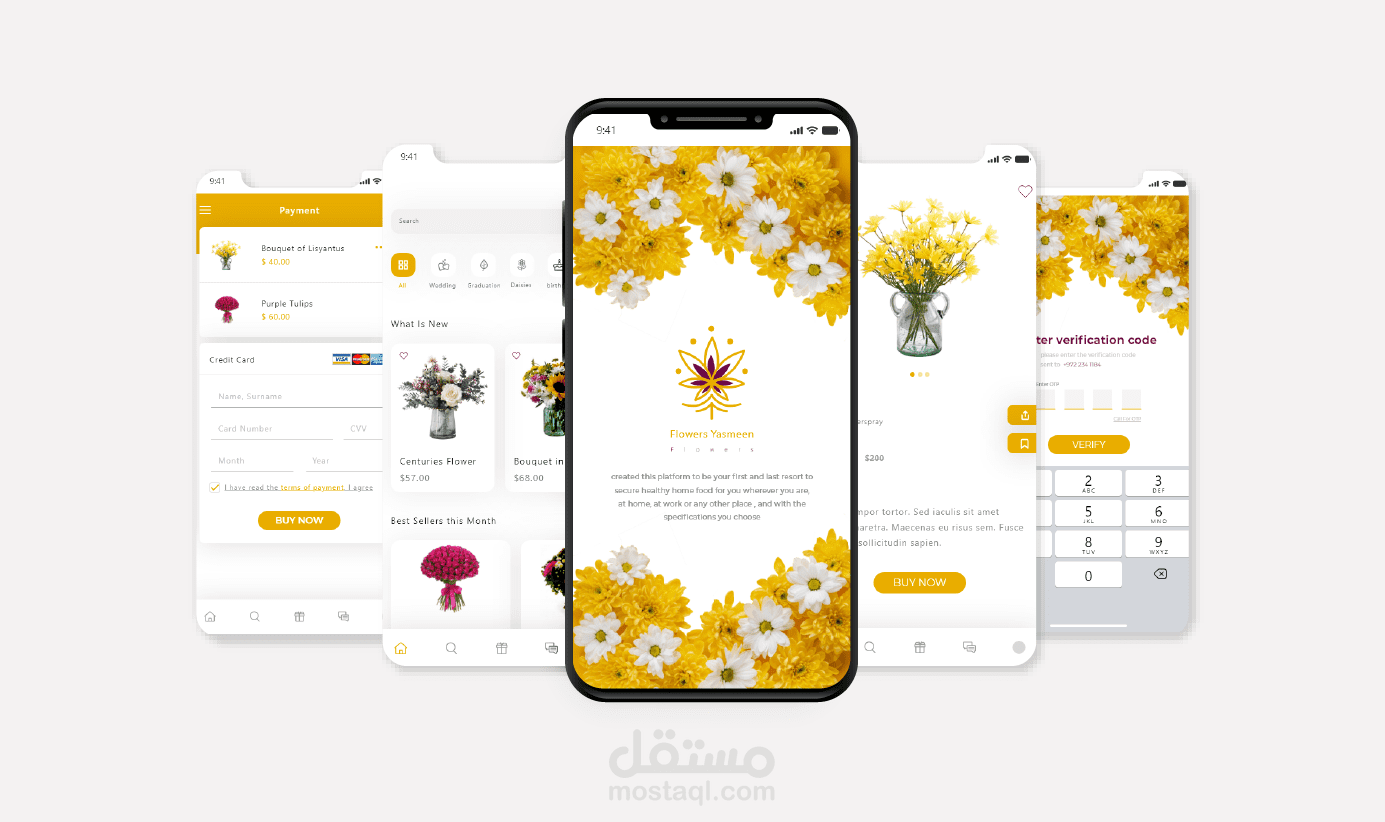 Flowers Yasmeen Mobile App