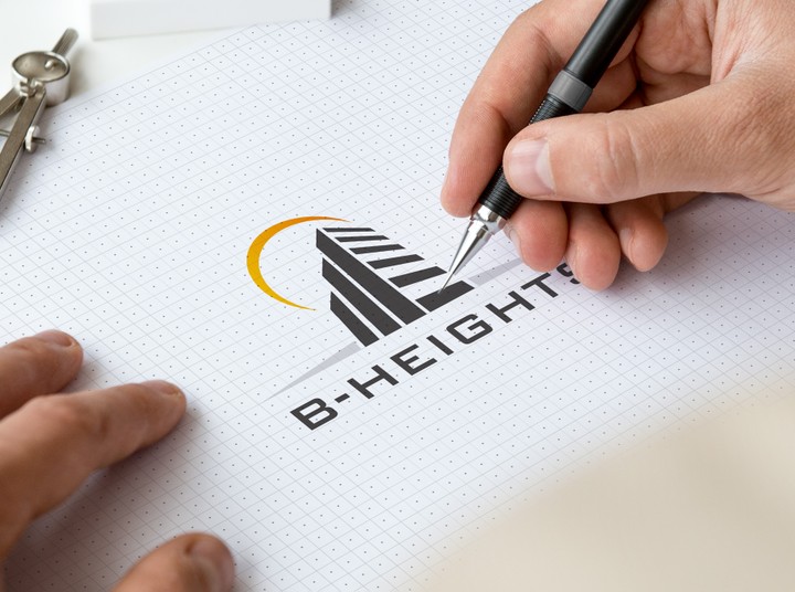 B-Heights Logo design
