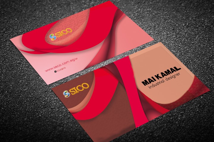 business card design for seco company