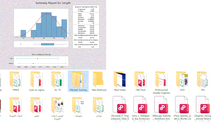 تحليل البيانات باستخدام برنامج Minitab