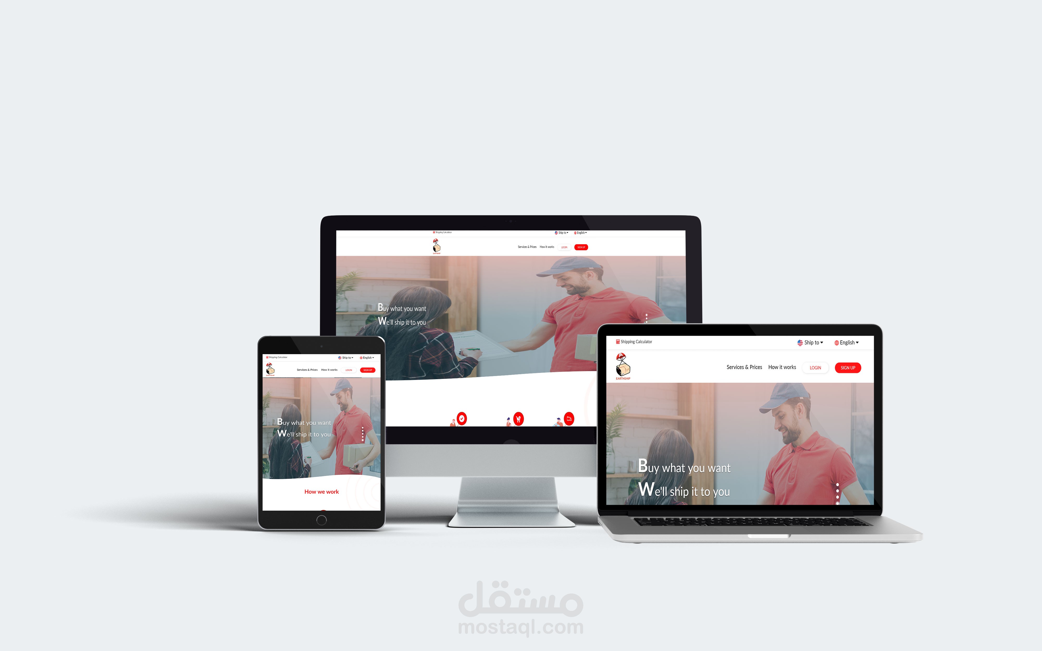 Responsive website pages