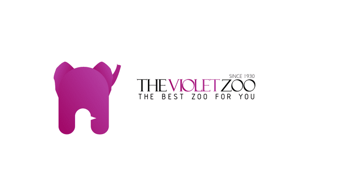 لوجو لحديقة حيوان بعنوان the violet zoo