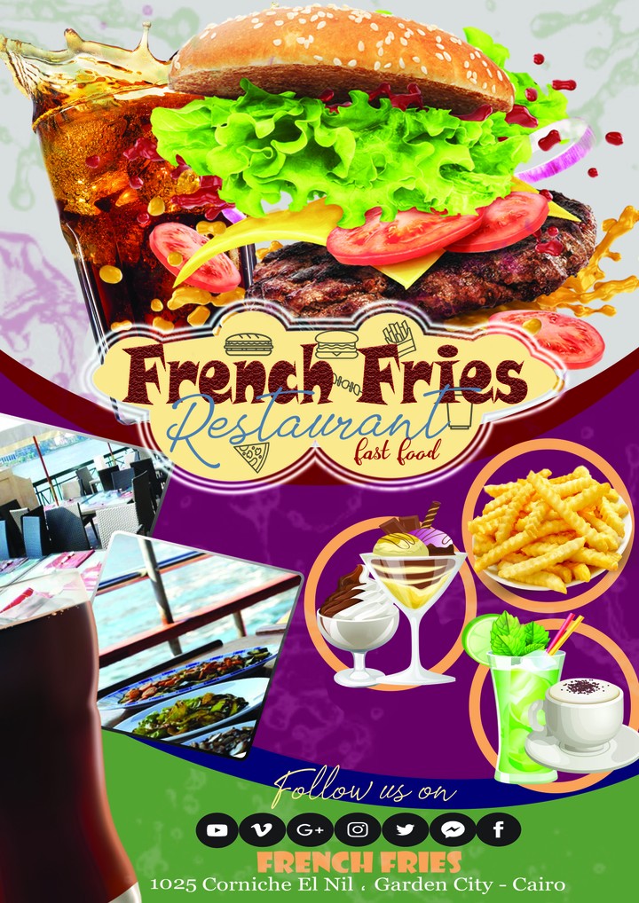 French Fries Resturant - Flyer - Brand in Egypt