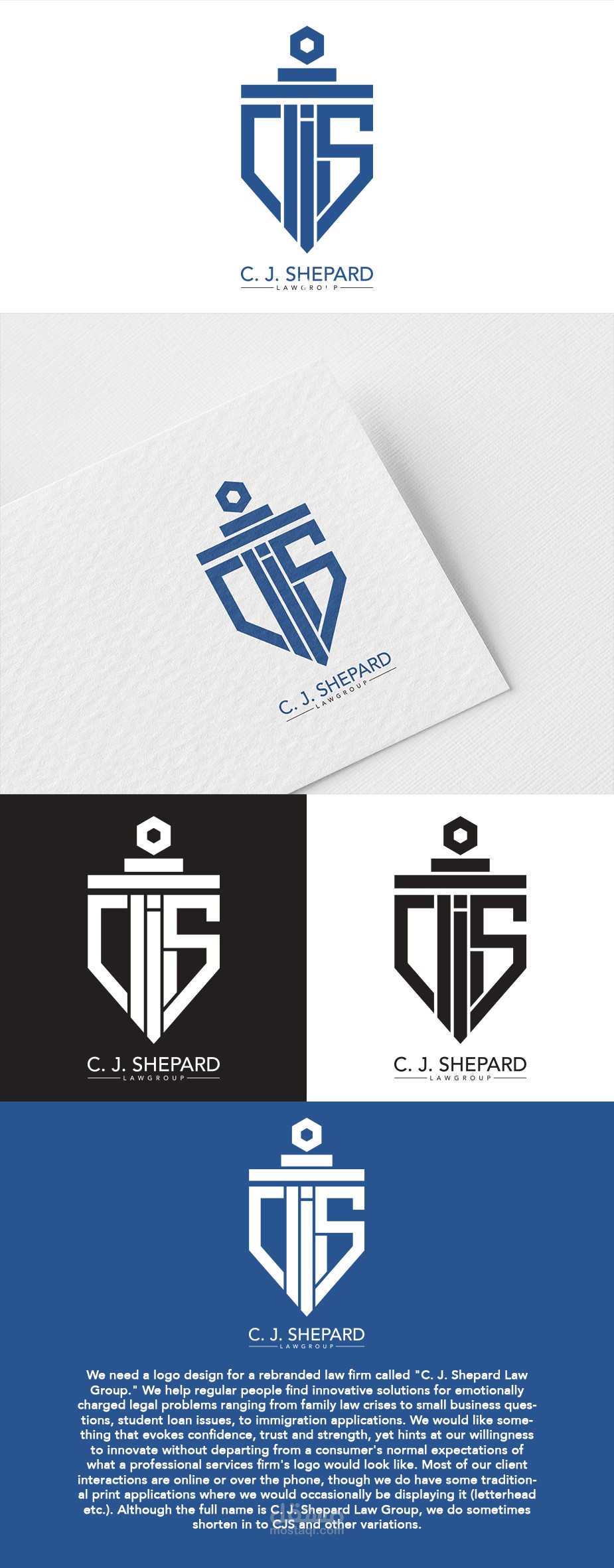 C j shepard logo brand