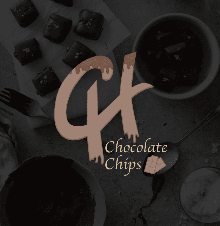 logo chocolate chips | شعار محل شوكولاتة