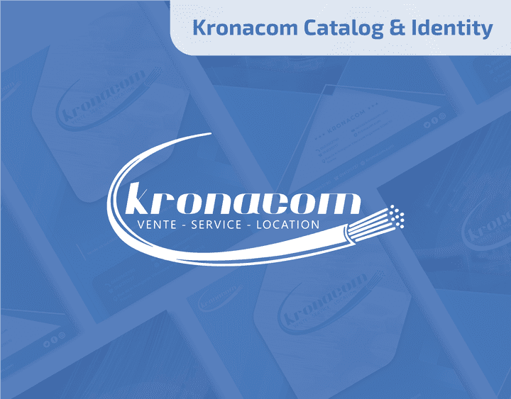 تصميم شعار و هوية بصرية - كاتالوج شركة  - Kronacom Catalog & Identity