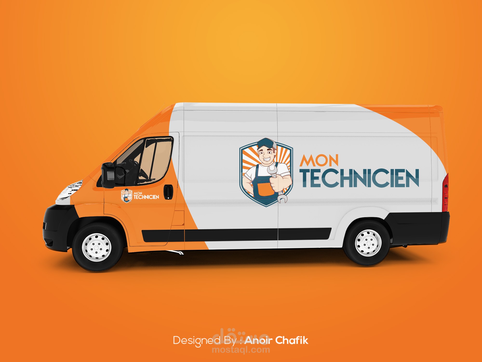 شعار لشركة فرنسية Mon Technicien