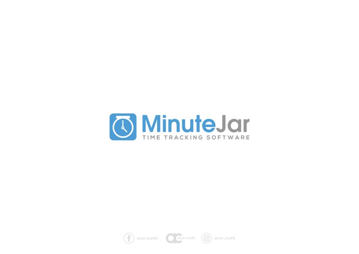 الهوية البصرية لشعار  MinuteJar