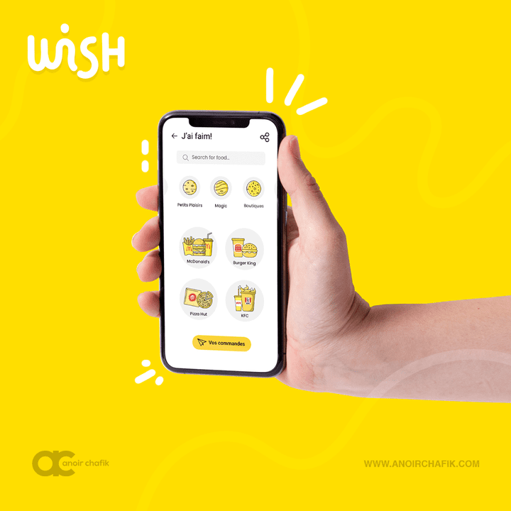 WISH - Logo & app design